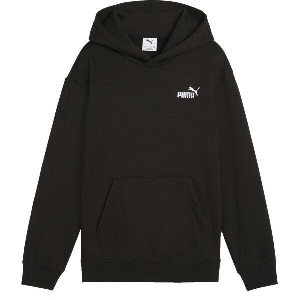 Puma ESSENTIALS SMALL NO. 1 LOGO RELAXED HOODIE  FL B Chlapecká mikina, černá, velikost