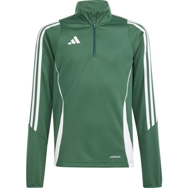 adidas TIRO24 TRAINING TOP Dětská sportovní mikina, zelená, velikost