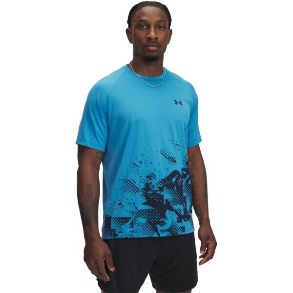 Under Armour TECH FADE Pánské triko, modrá, velikost M