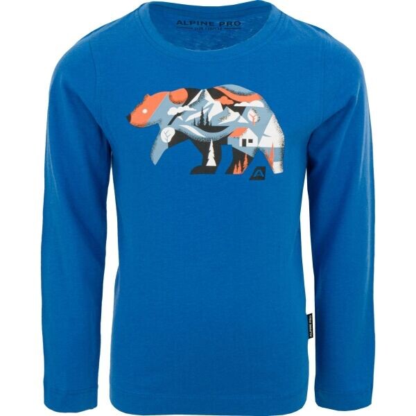 ALPINE PRO CREWO Dětské triko, modrá, velikost 152-158