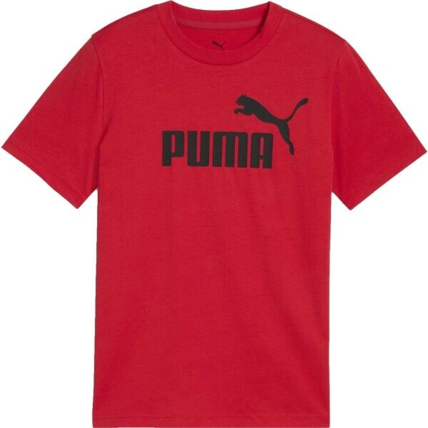 Puma ESSENTIALS N0. 1 LOGO TEE B Chlapecké triko, červená, velikost
