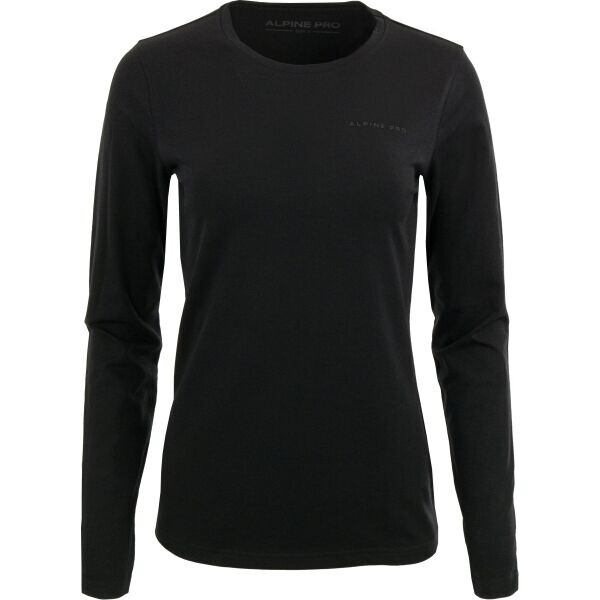 ALPINE PRO MEREA Dámské triko s dlouhými rukávy, černá, velikost