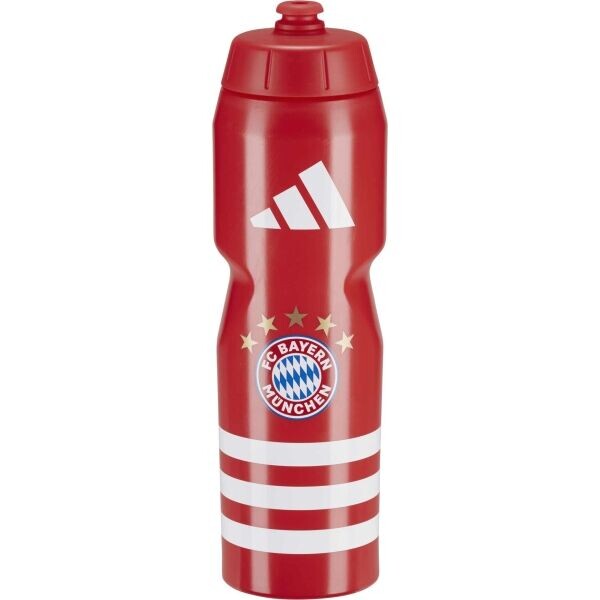 adidas FC BAYERN BOTTLE Sportovní láhev, červená, velikost