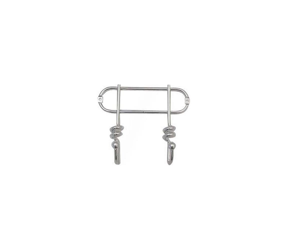 UTC Nástěnný věšák TWIST 13,5x16,5 cm lesklý chrom