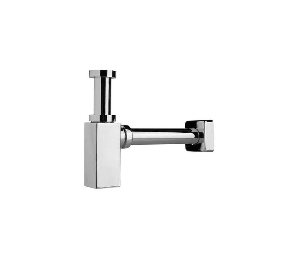 JIKA JIKA H3747300040001 - Hranatý umyvadlový sifon CUBITO lesklý chrom