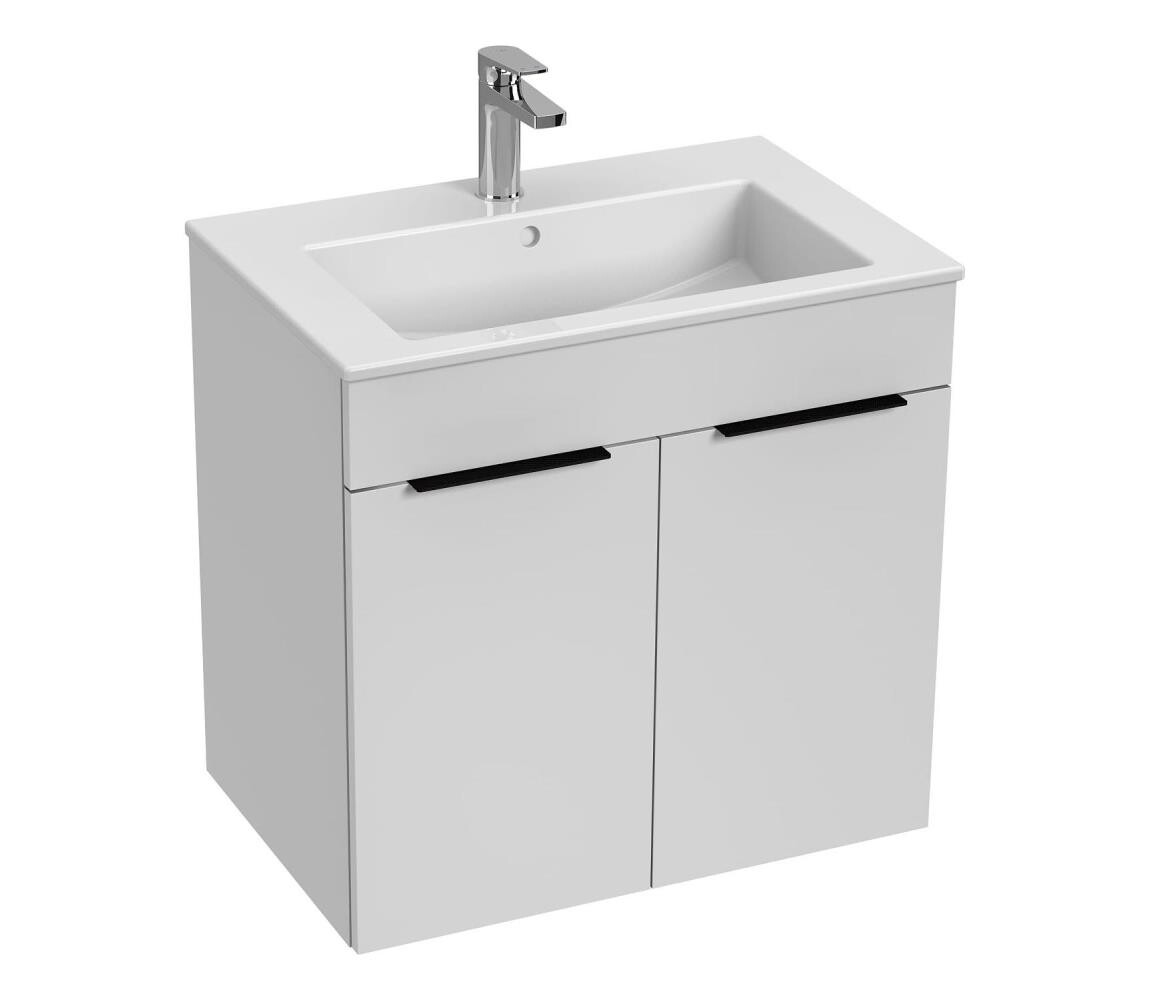 JIKA JIKA H4536011763001 - Koupelnová skříňka s umyvadlem CUBE 60,7x65 cm bílá