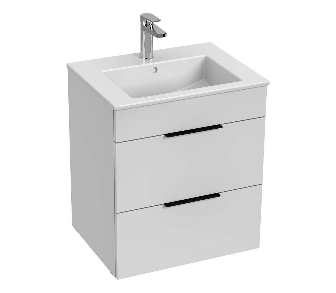 JIKA JIKA H4536121763001 - Koupelnová skříňka s umyvadlem CUBE 60,7x55 cm bílá