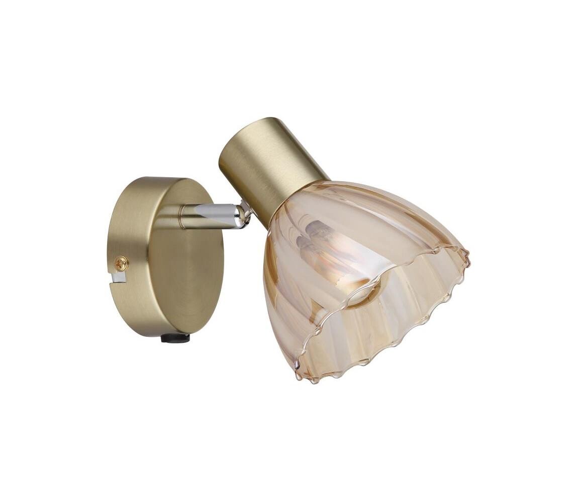 Globo Globo 54315M-1 - Nástěnné bodové svítidlo ZACHERY 1xE14/40W/230V zlatá