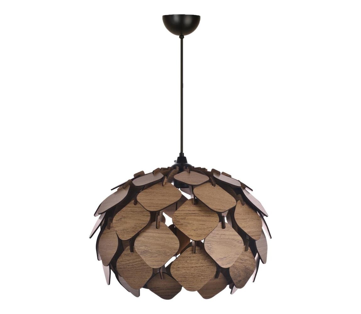 Lustr na lanku 1xE27/40W/230V hnědá