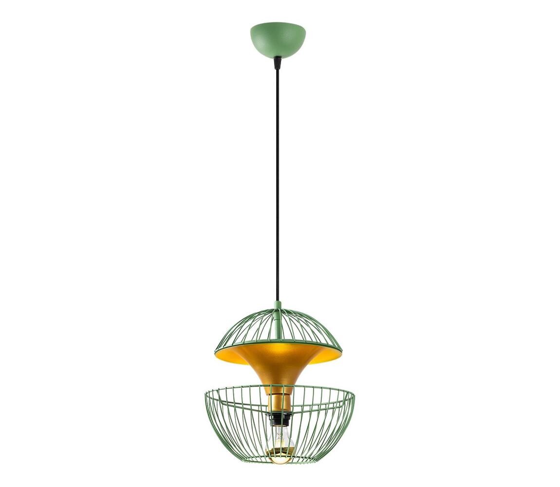 Lustr na lanku TNDER 1xE27/40W/230V zelená