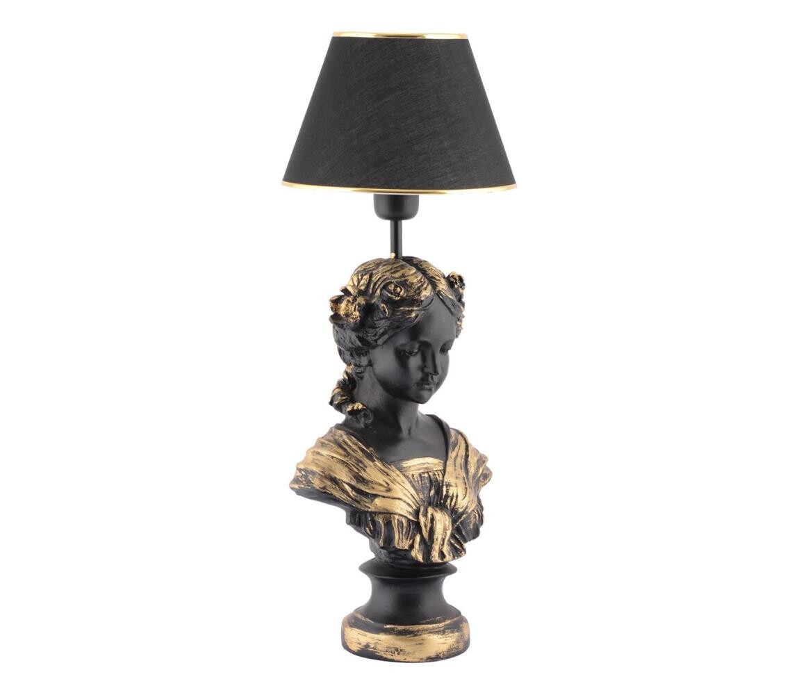 Stolní lampa OPELYA 1xE27/40W/230V černá/zlatá