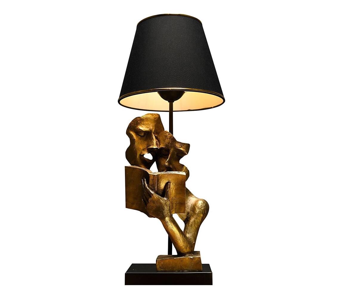 Stolní lampa LECTURE 1xE27/40W/230V černá/zlatá