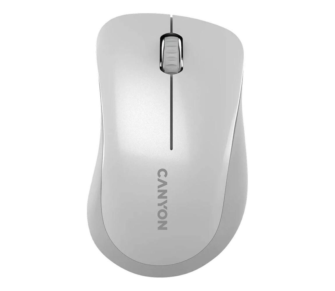 Canyon Canyon - Bezdrátová optická myš se senzorem Pixart MW 1200 DPI 2xAAA bílá