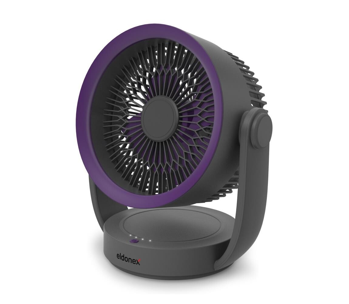 Eldonex ELDONEX ESF-1010-GY - Nabíjecí stolní látor 9W/5V 4000 mAh šedá