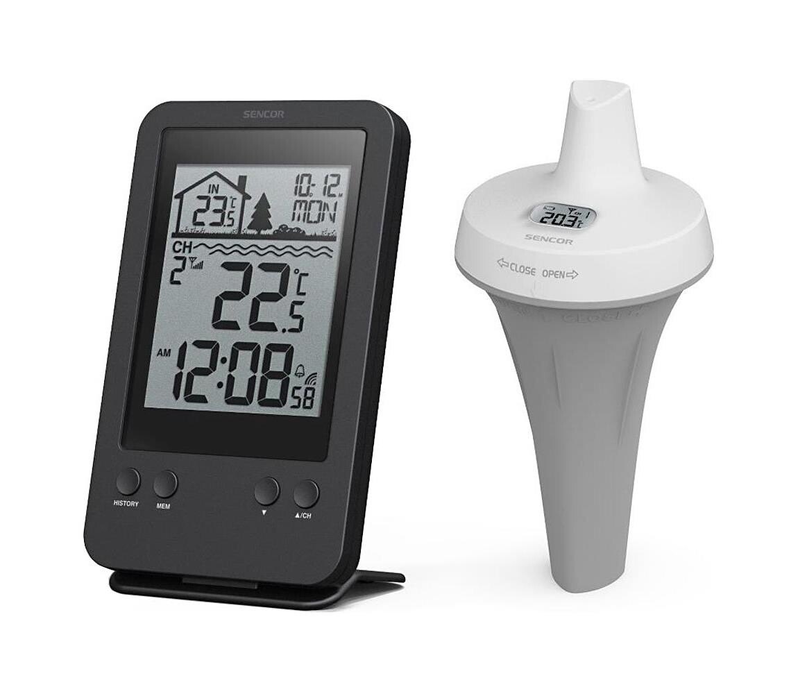 Sencor Sencor - Měřící stanice s bezdrát. bazénovým plovoucím senzorem 2xAA + 2xAA IPX7