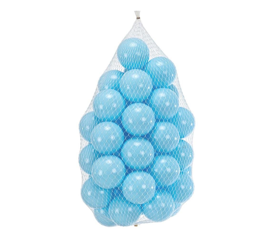 Hrací plastové míčky 50 ks pr. 7 cm modrá