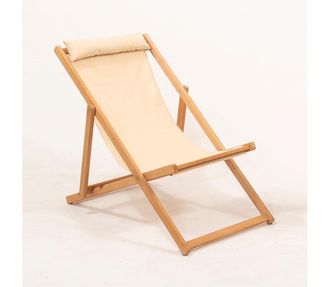 Zahradní lehátko béžová/habr