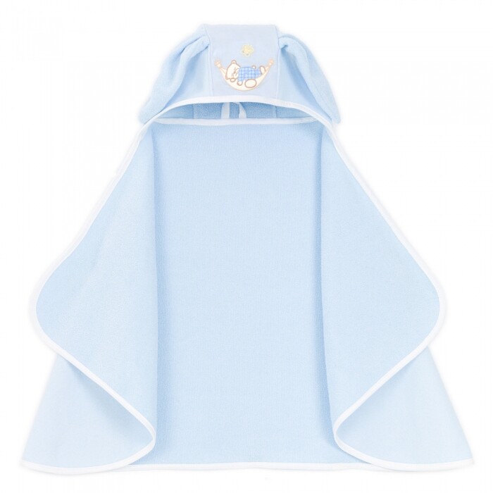 Mamo tato Maxi osuška, pončo s kapucí Bunny 65x120cm - Modrá