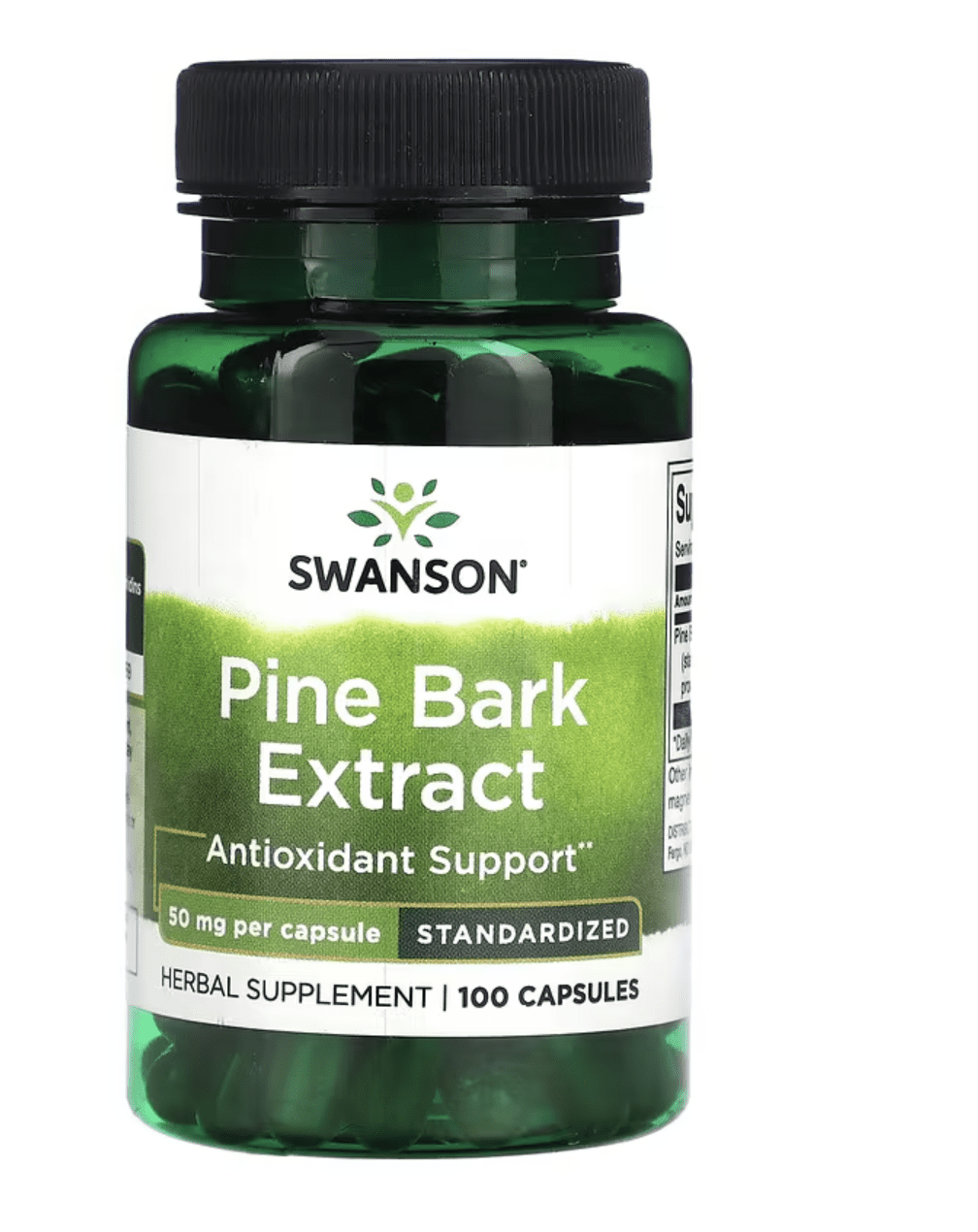 Swanson Pine Bark Extract, extrakt z borové kůry, 50 mg, 100 kapslí