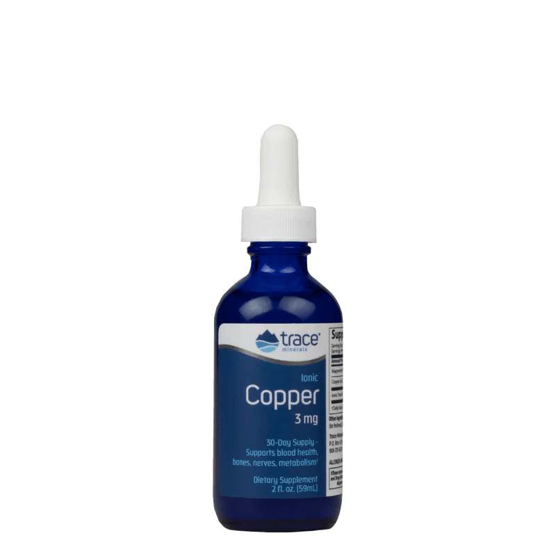 Trace Minerals Ionic Copper, Ionizovaná měď, 3 mg, 59 ml