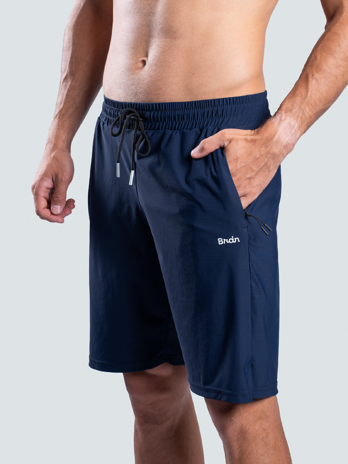 BrainMax Brain pánské sportovní kraťasy, námořnická modrá Velikost: XL