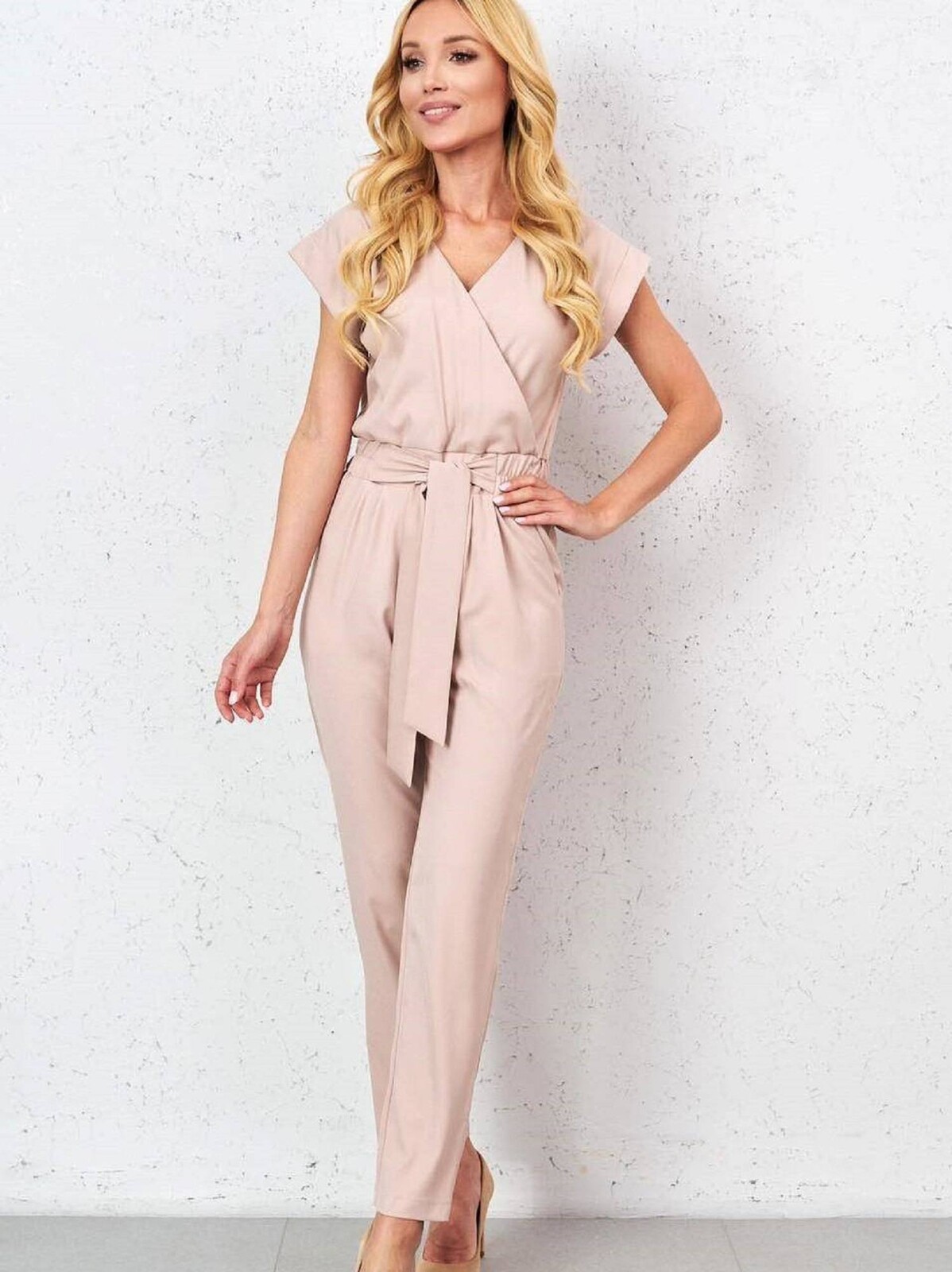 Jumpsuit pink Lalous KO-0500. S40