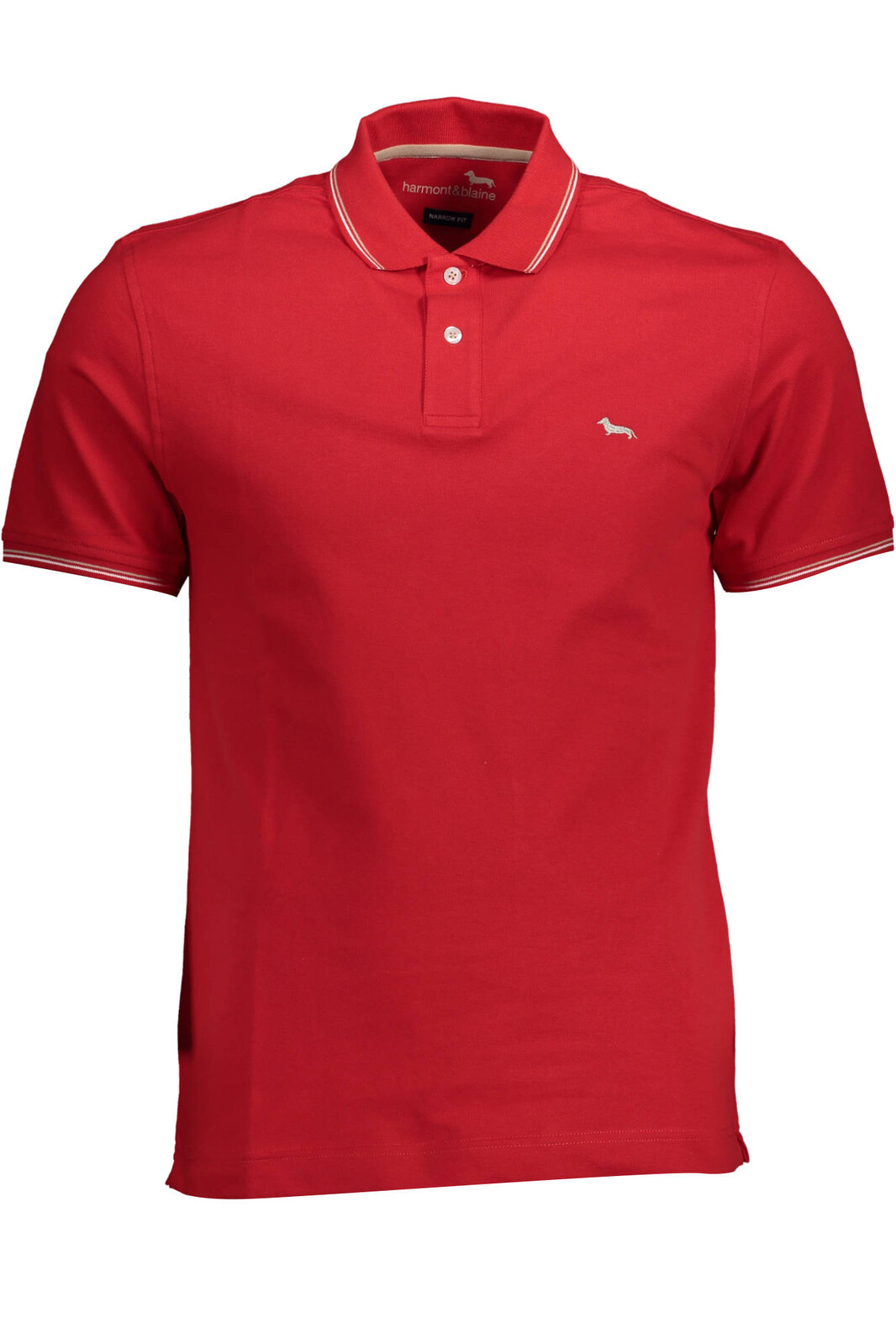 HARMONT & BLAINE SHORT SLEEVE POLO SHIRT MAN RED