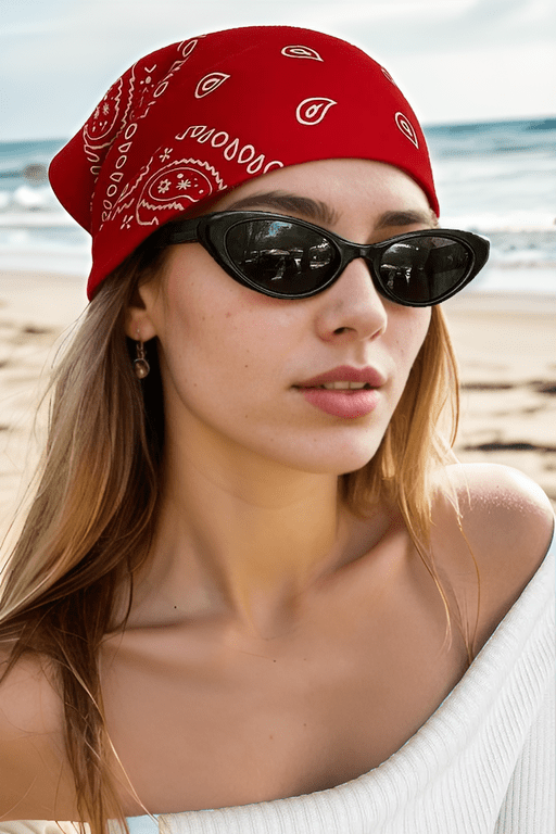 78581 Dewberry Ethnic Patterned Bandana-RED