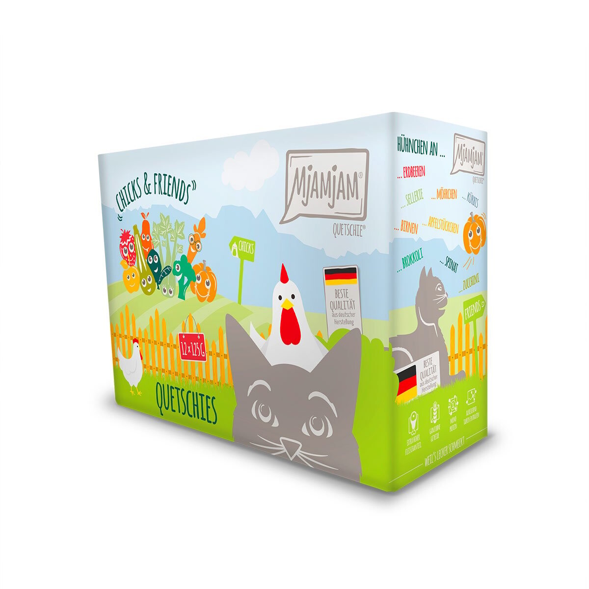 MjAMjAM Chicks & Friends Box 12x125 g