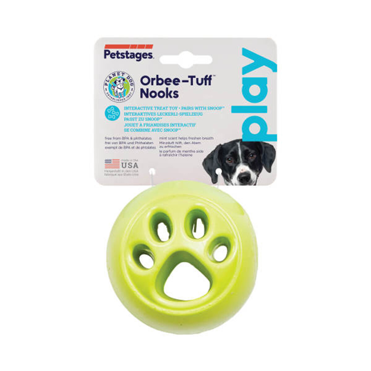 Planet Dog nook vložka pro hračku pro psy snoop zelená