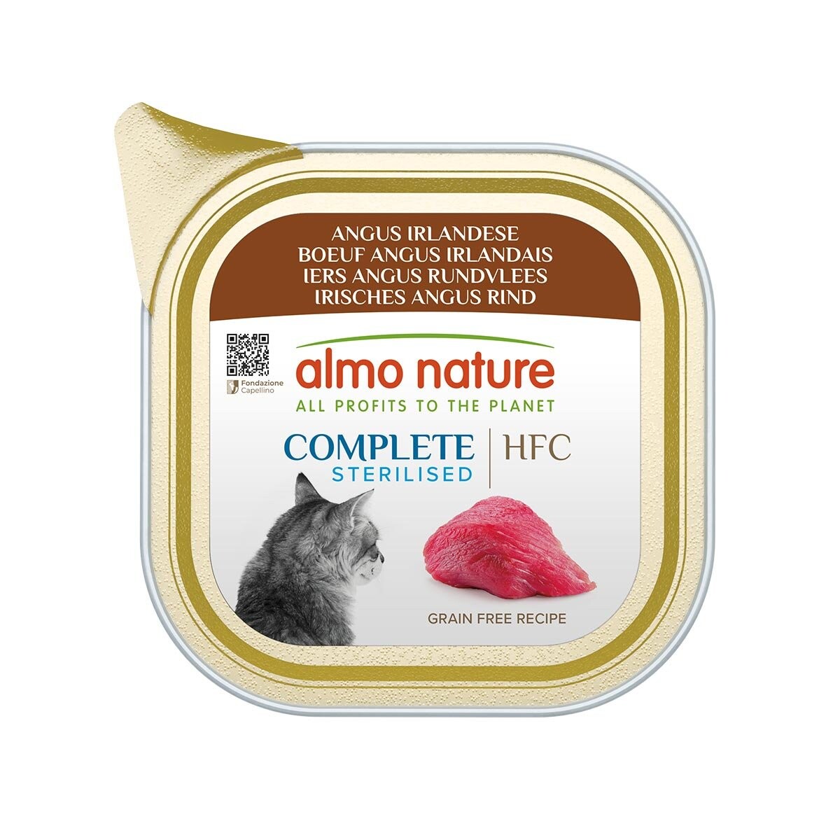 Almo Nature complete sterilised irské angus hovězí 17x85 g