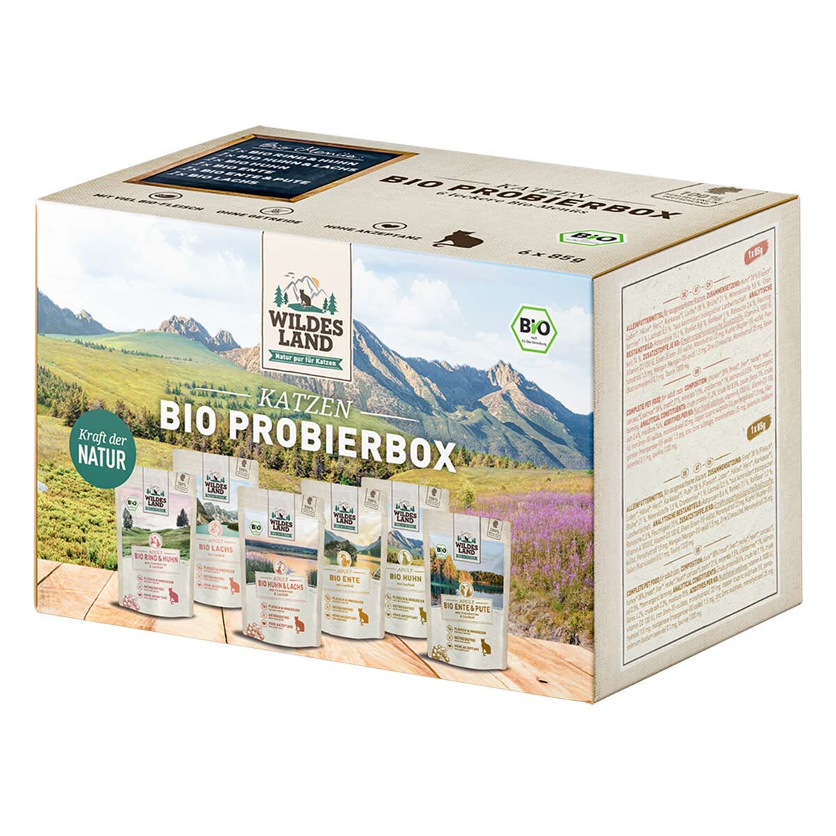Wildes Land 6er bio zkušební box 6x85 g