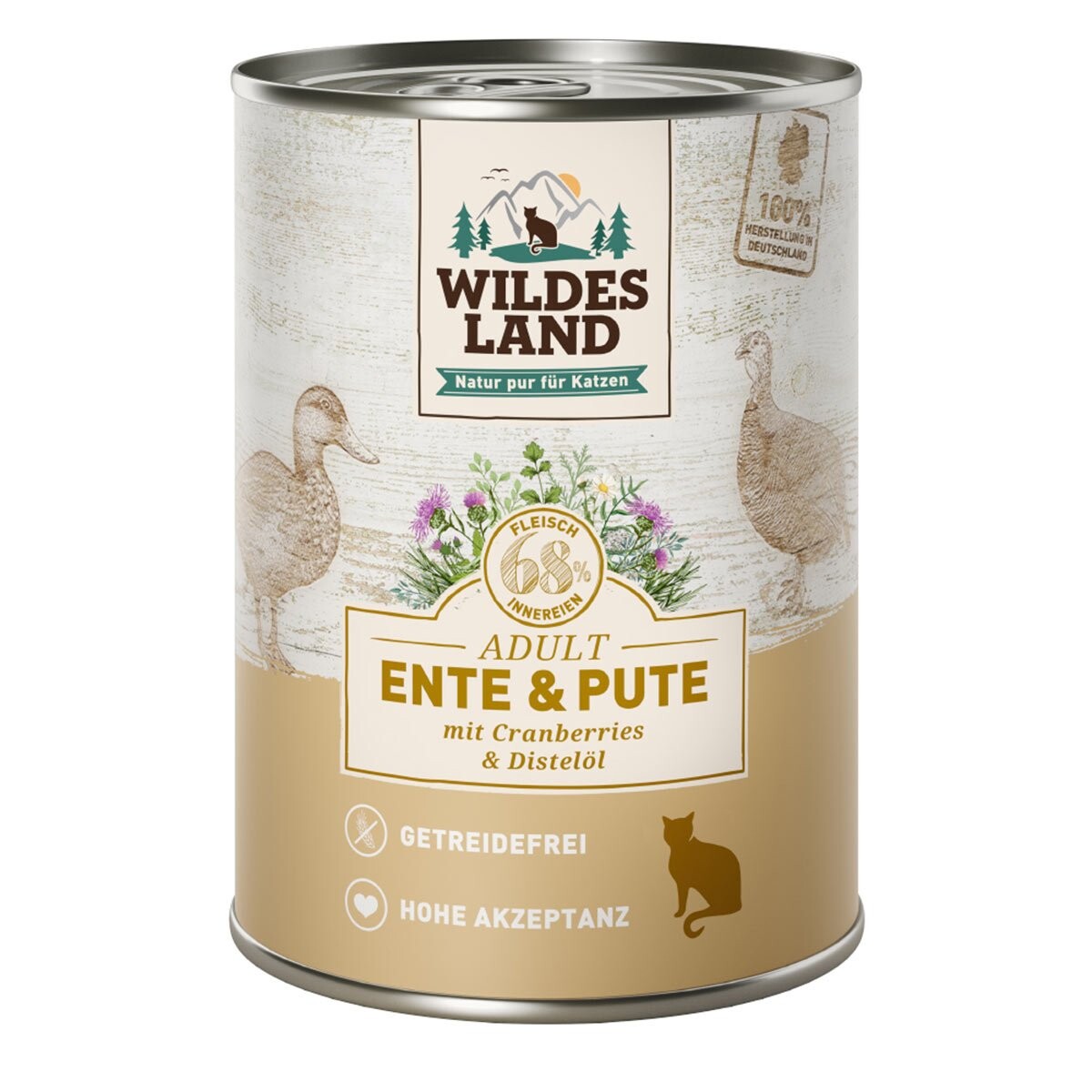 Wildes Land kachna a krůta s brusinkami 6x400 g