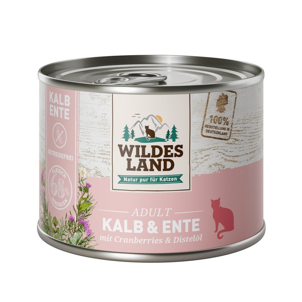 Wildes Land telecí a kachní s brusinkami 6x200 g