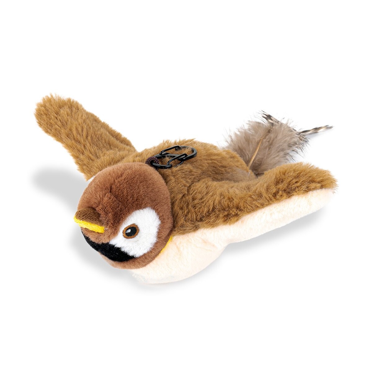 PetTec interaktivní plyšová hračka pro kočky - vrabec