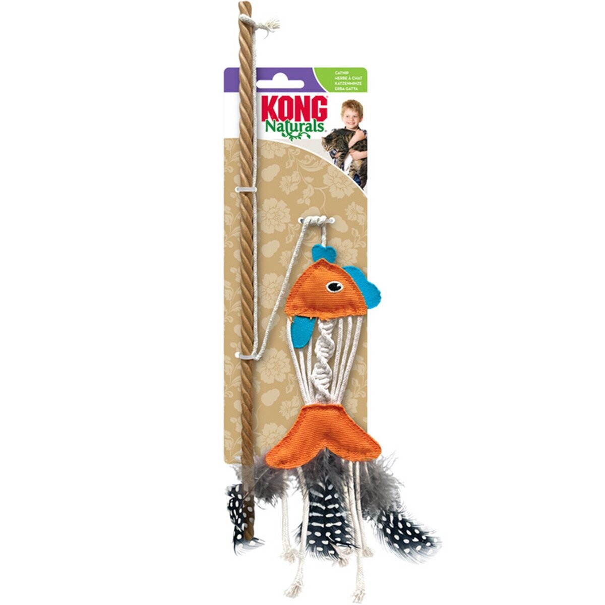 KONG Naturals Teaser ryba s kočičí mátou