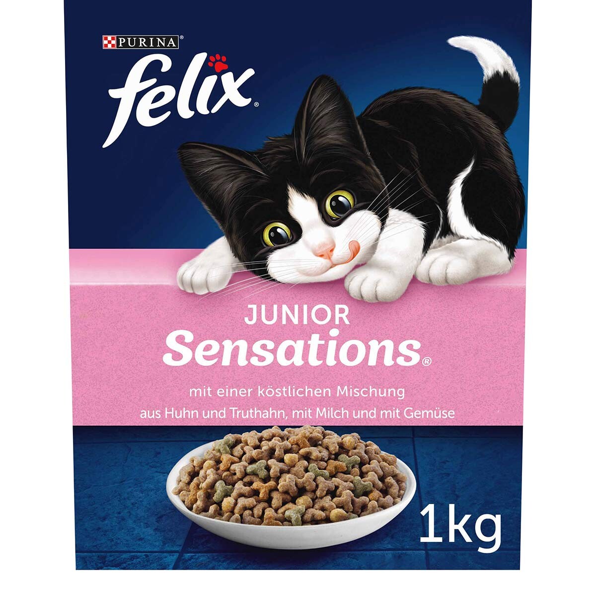 Felix junior sensations suché krmivo 1 kg