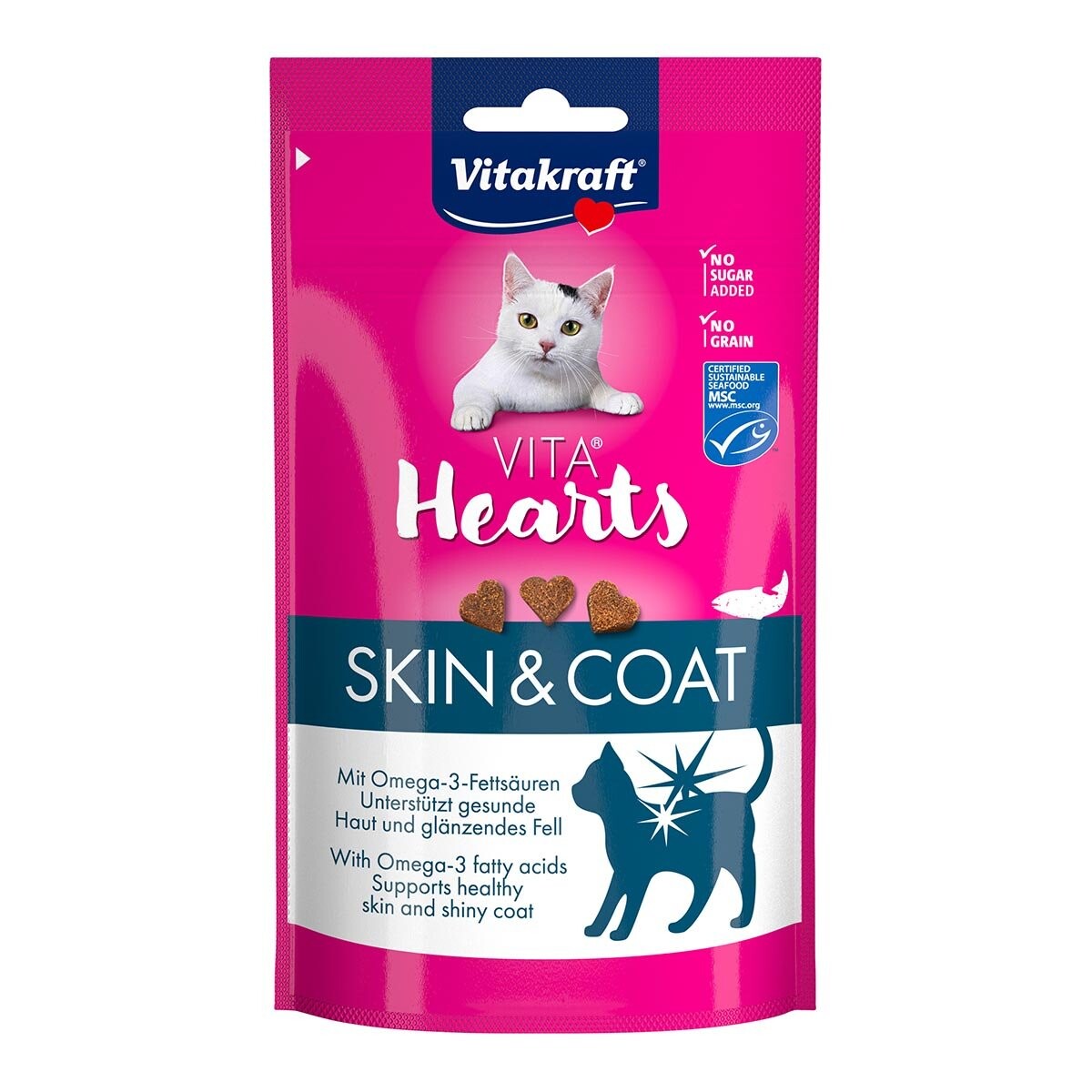 Vitakraft vita hearts skin & coat losos 40 g