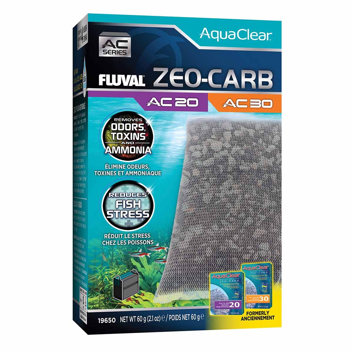Fluval aquaclear filtrační vložka zeo-carb AC20/30