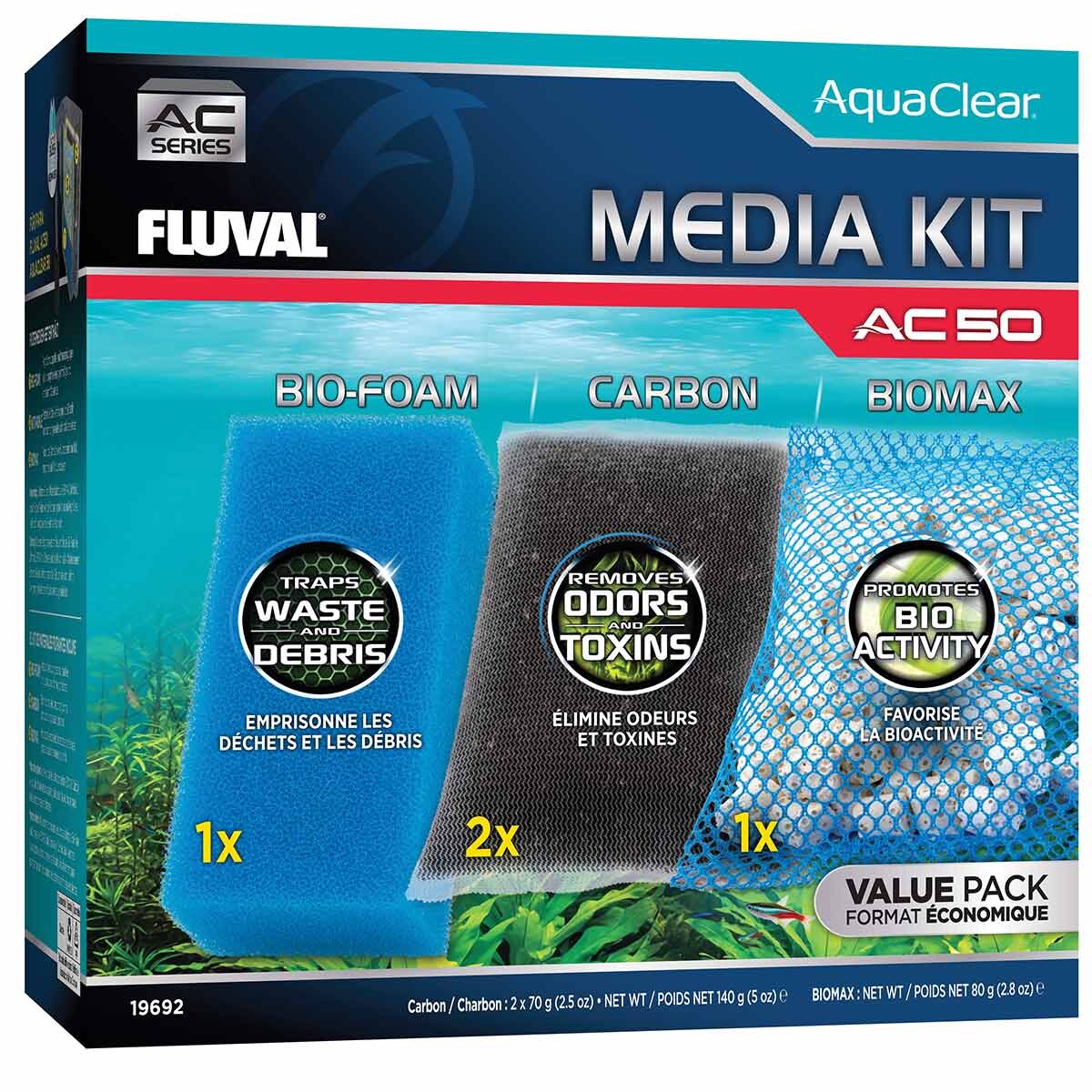 Fluval aquaclear filtrační médium sada ac50