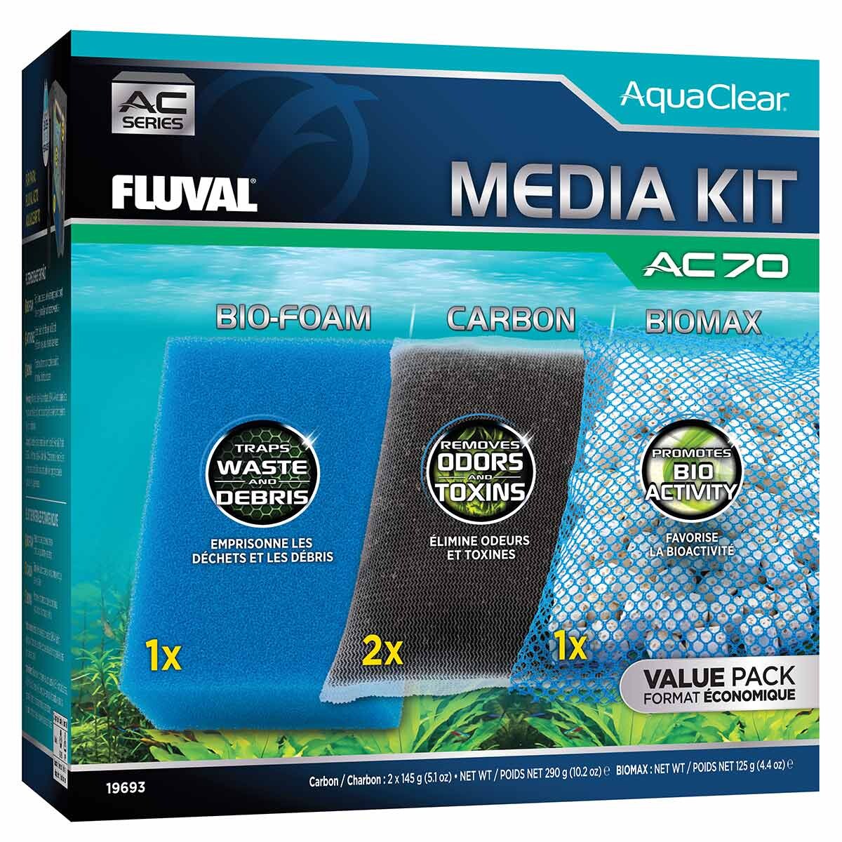 Fluval aquaclear filtrační médium sada ac70