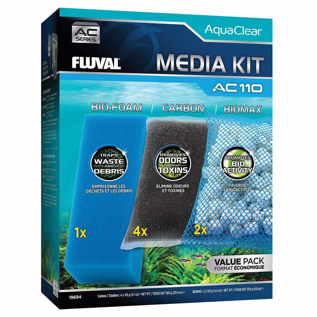 Fluval aquaclear filtrační médium sada AC110