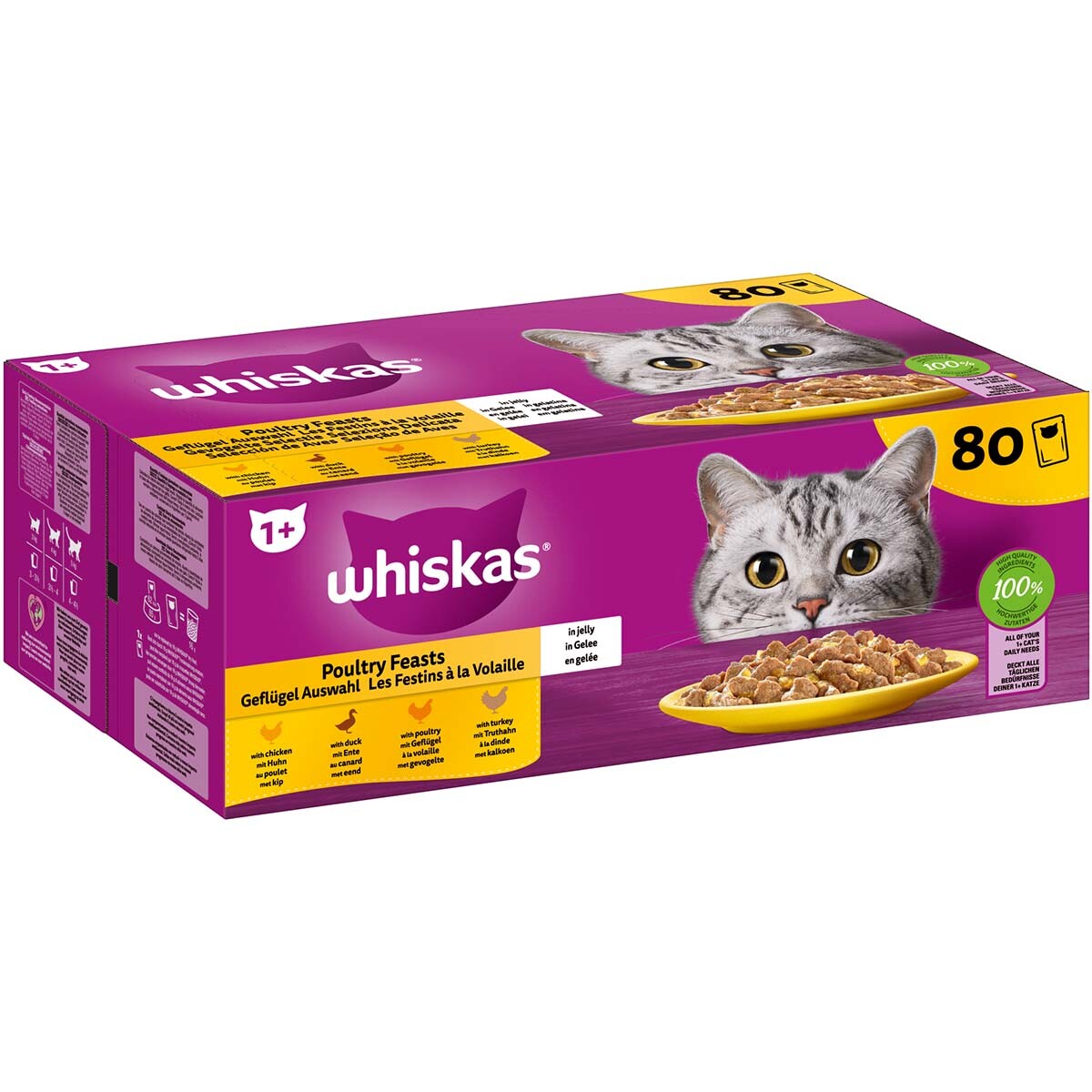 Whiskas drůbeží výběr v želé adult 80x85 g