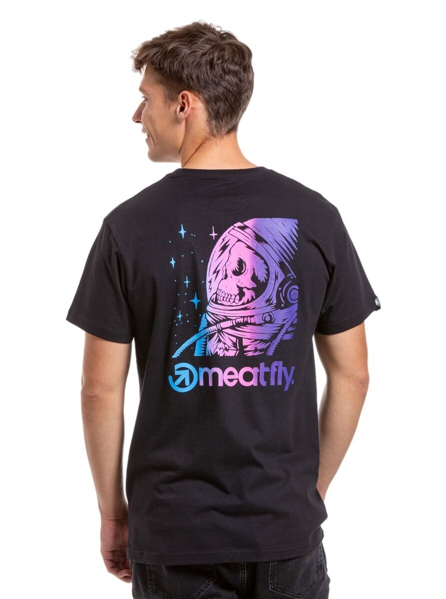 Pánské tričko meatfly cosmic černá m