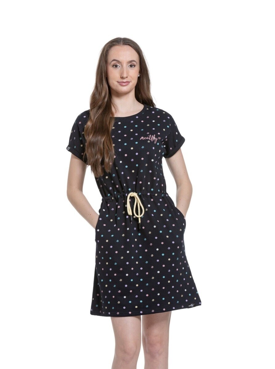 Dámské šaty meatfly lotie barevné puntíky xs