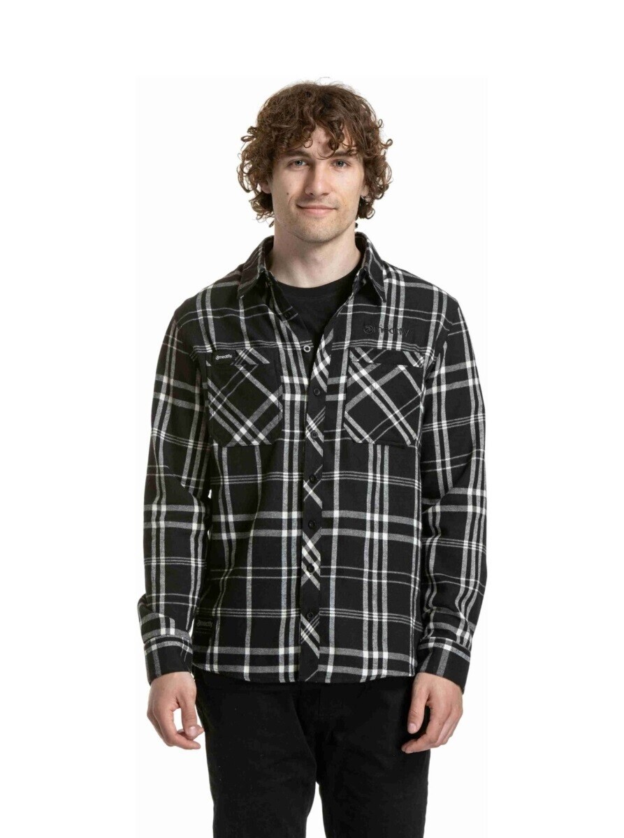 Pánská košile meatfly kurt černá s