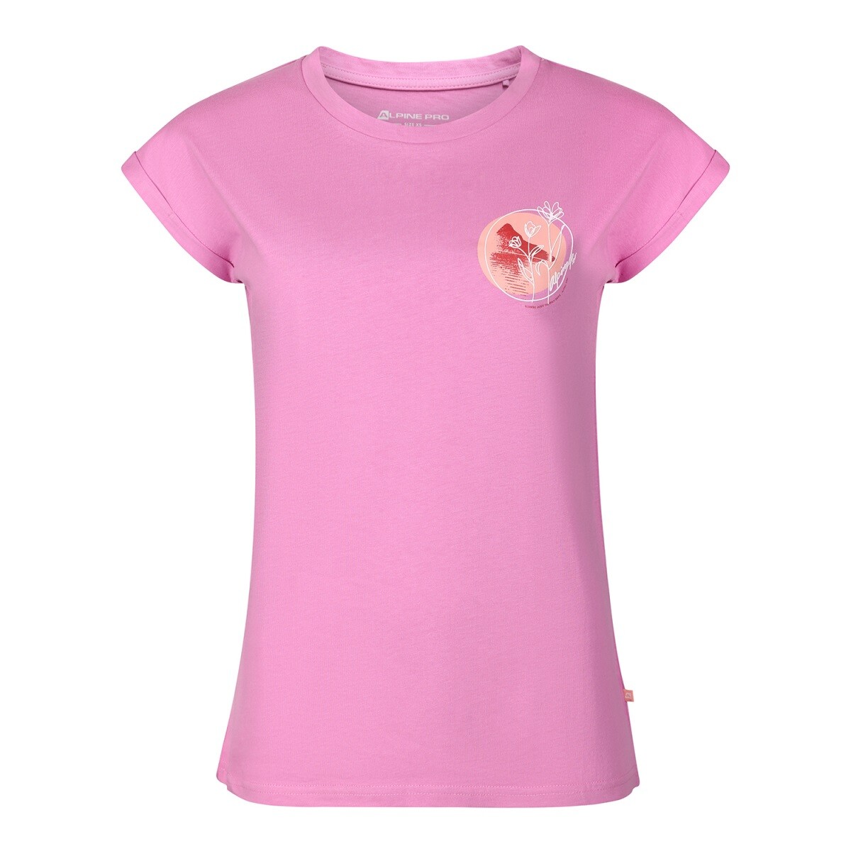Dámské triko alpine pro omba růžová xs