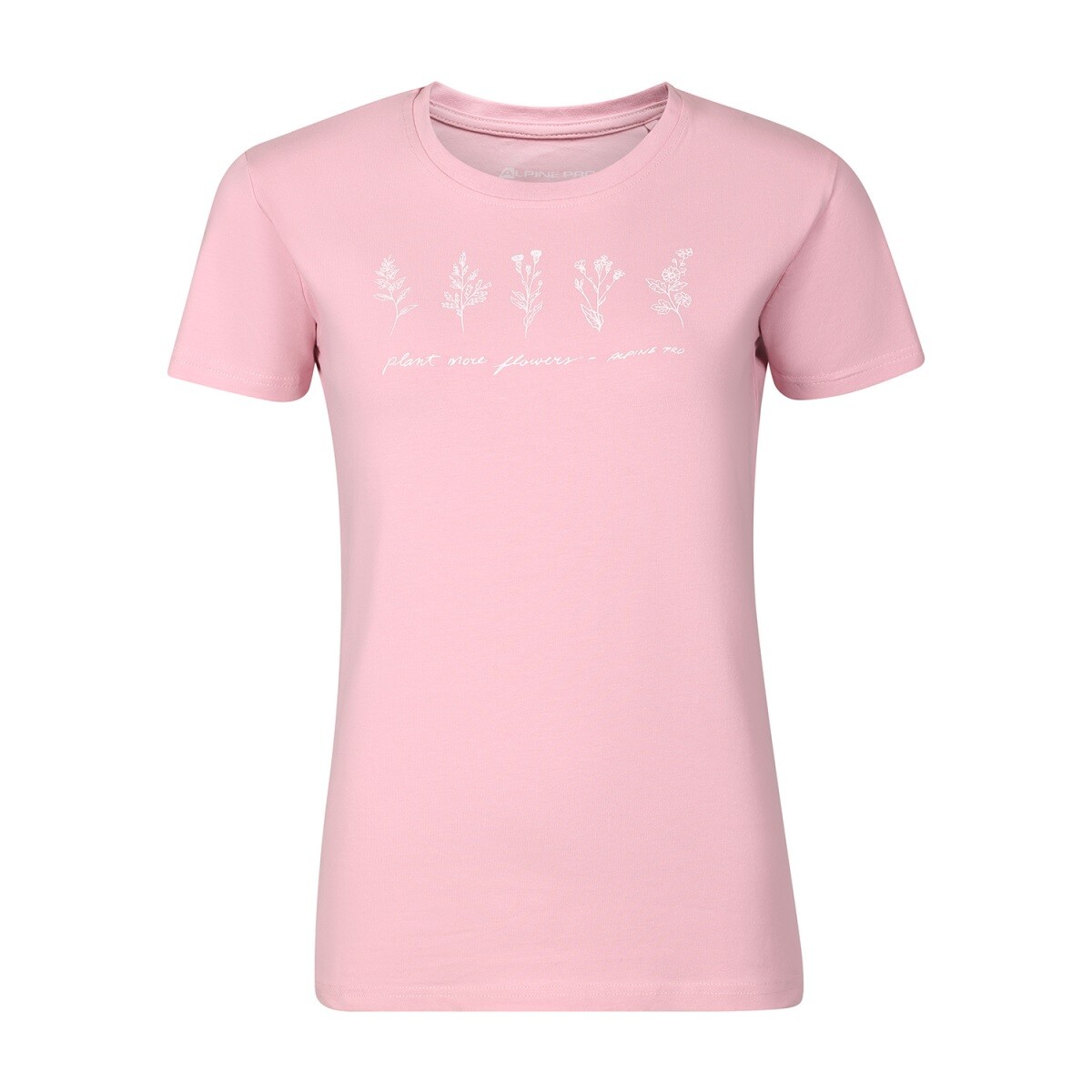 Dámské bavlněné triko alpine pro norda růžová xs
