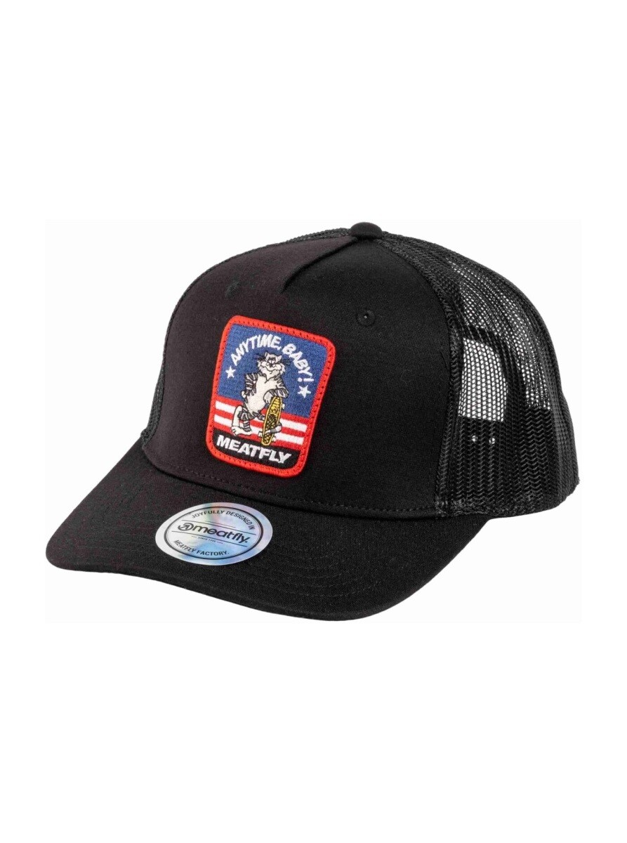 Kšiltovka meatfly corey trucker černá one size