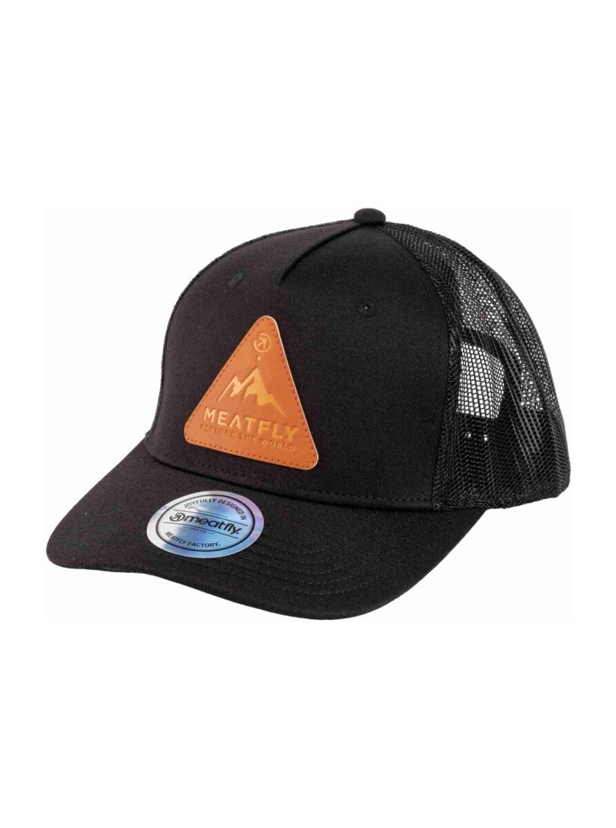 Kšiltovka meatfly corey trucker černá/oranžová one size